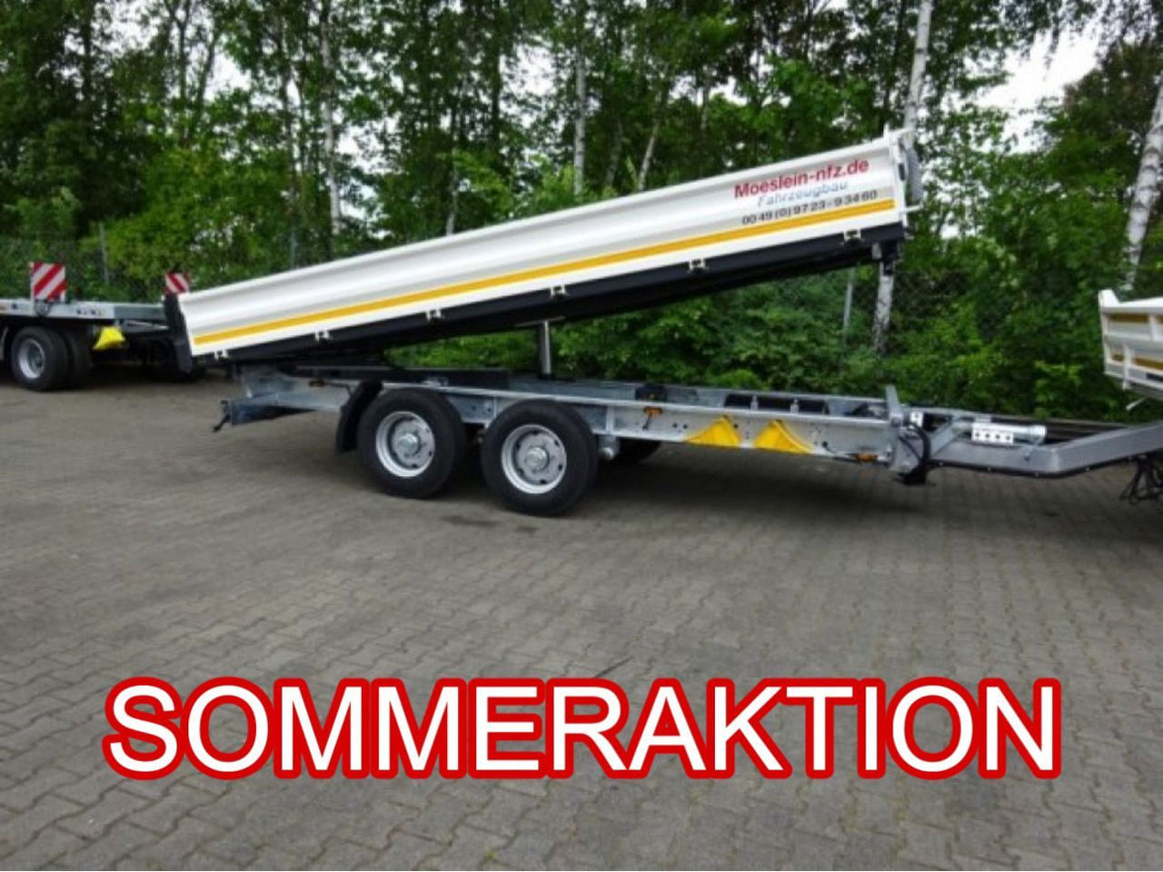 Ρυμούλκα ανατρεπόμενο Möslein 13 t Tandem 3- Seitenkipper Tieflader-- Neufahr: φωτογραφία 1