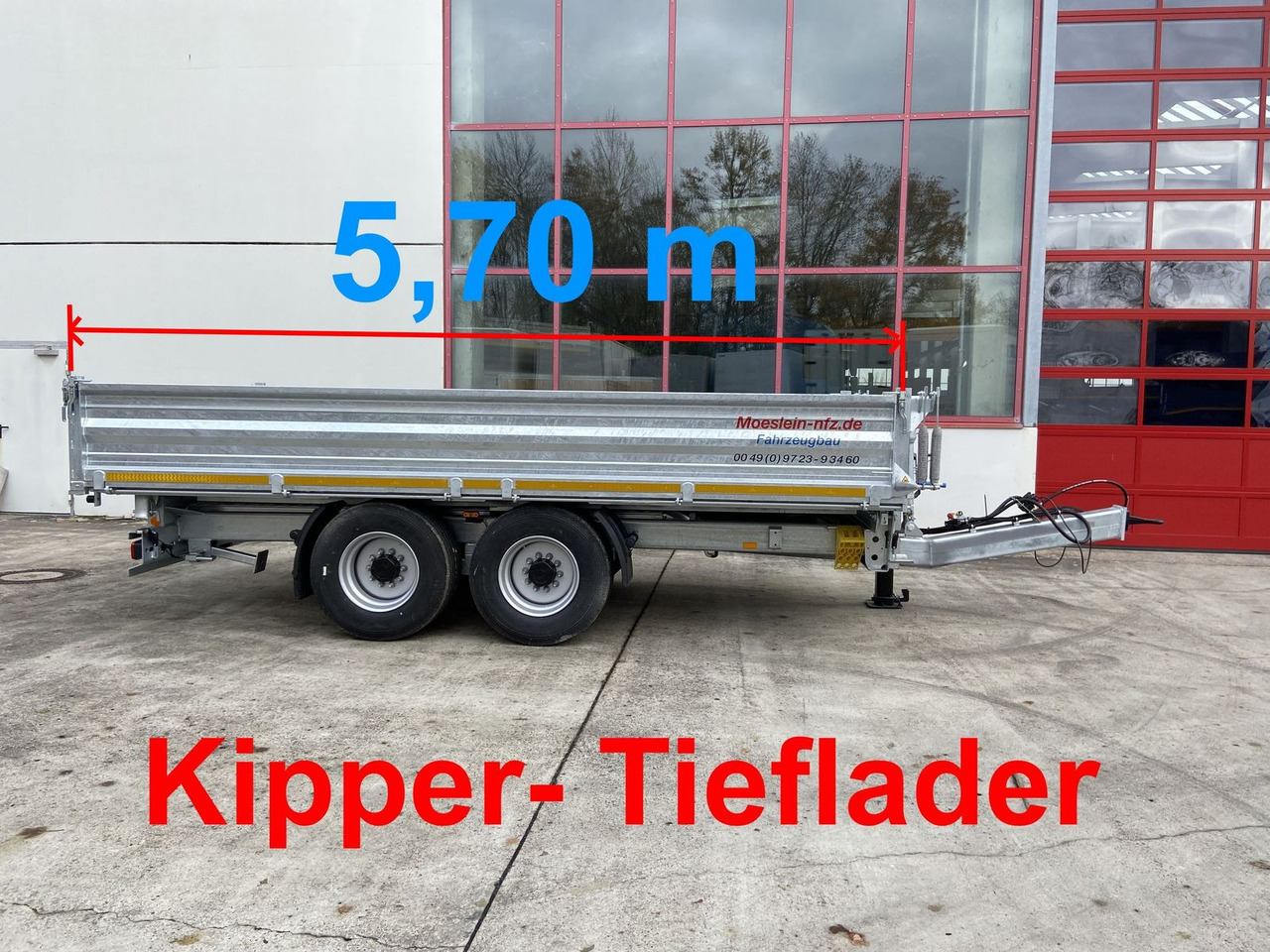Möslein 14 t Tandem- Kipper Tieflader 5,70 m lang, Brei - Ρυμούλκα ανατρεπόμενο: φωτογραφία 1 Möslein 14 t Tandem- Kipper Tieflader 5,70 m lang, Brei - Ρυμούλκα ανατρεπόμενο: φωτογραφία 1