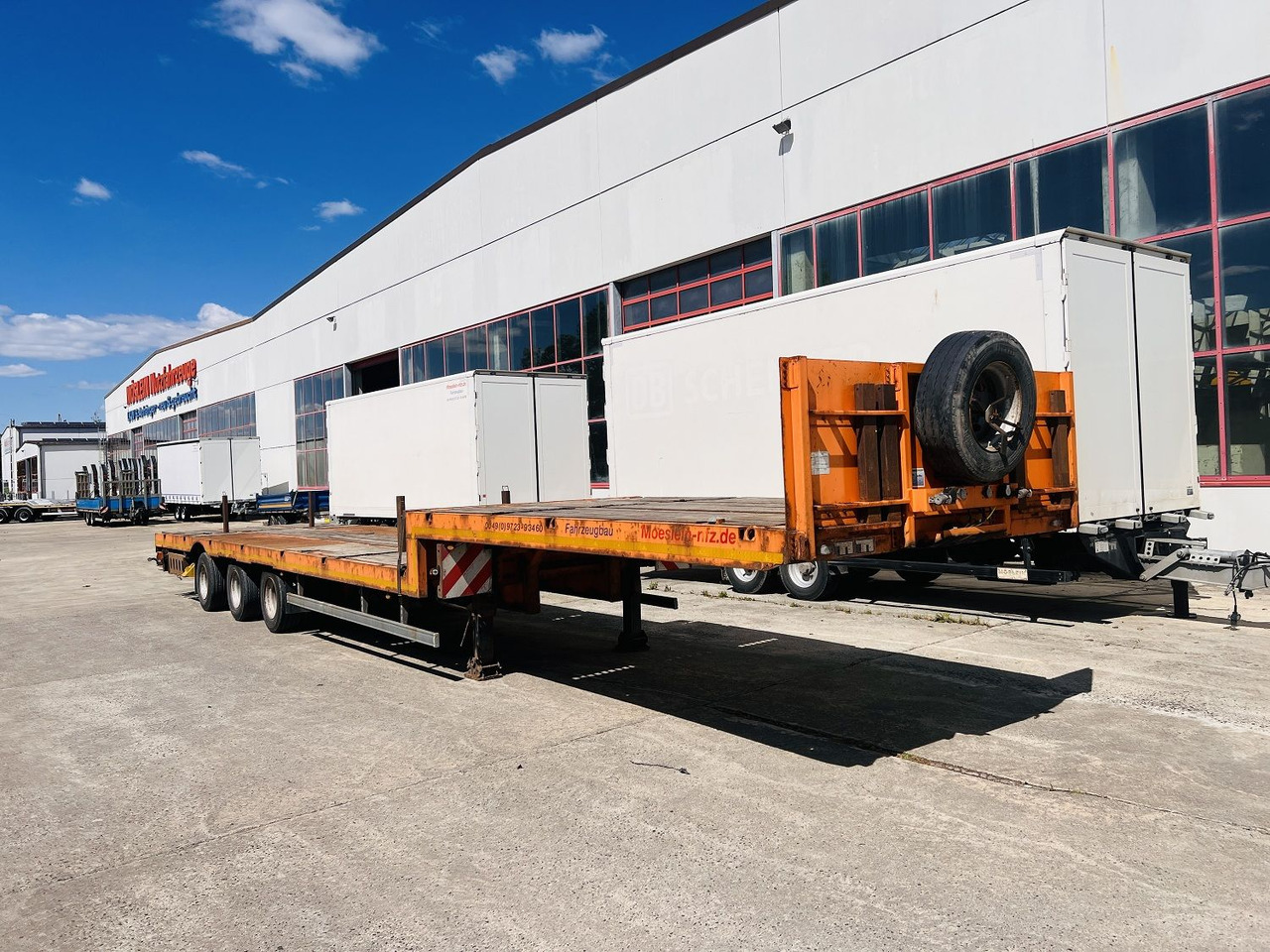 Möslein STO 3 Schwebheim 3 Achs Satteltieflader Plato 45 t GGfür Fertigteile, Baumaschinen oder Container - Επικαθήμενο με χαμηλό δάπεδο: φωτογραφία 3 Möslein STO 3 Schwebheim 3 Achs Satteltieflader Plato 45 t GGfür Fertigteile, Baumaschinen oder Container - Επικαθήμενο με χαμηλό δάπεδο: φωτογραφία 3