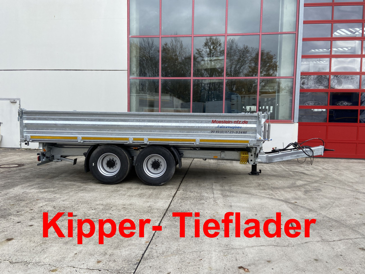 Möslein TTD 14 Schwebheim 14 t Tandemkipper Tieflader Breite Reifen-- Neufahrzeug -- - Ρυμούλκα ανατρεπόμενο: φωτογραφία 1 Möslein TTD 14 Schwebheim 14 t Tandemkipper Tieflader Breite Reifen-- Neufahrzeug -- - Ρυμούλκα ανατρεπόμενο: φωτογραφία 1