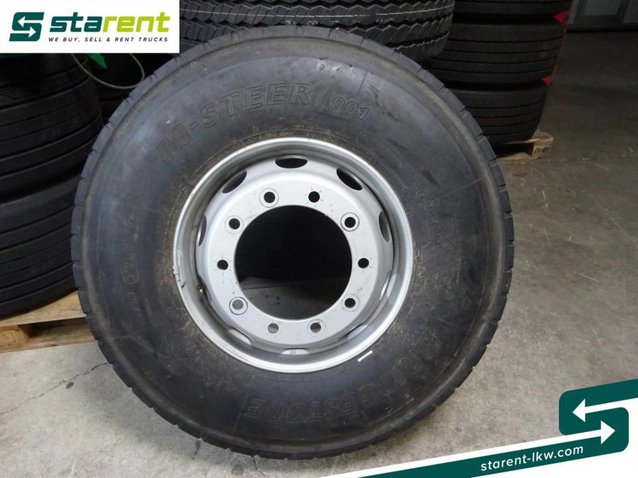 Bridgestone M-Steer 001, 13 R22,5 mit Felge *NEU* - Πλήρης τροχός για Φορτηγό: φωτογραφία 1 Bridgestone M-Steer 001, 13 R22,5 mit Felge *NEU* - Πλήρης τροχός για Φορτηγό: φωτογραφία 1