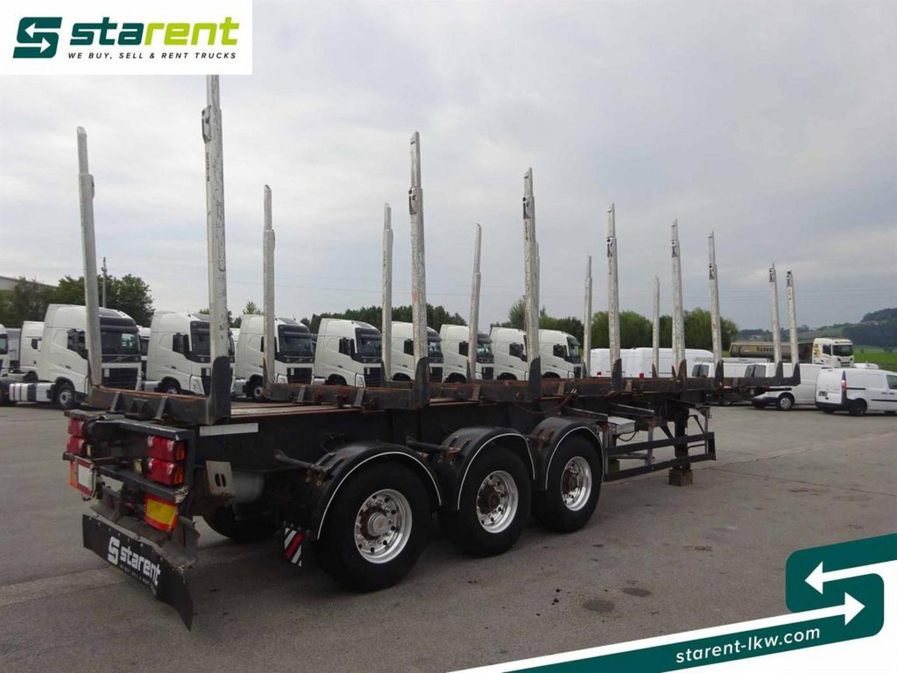 Hangler Holzrungen Auflieger Exte Rungen Lift-A Lenkachse - Ημιρυμουλκούμενο μεταφοράς ξυλείας: φωτογραφία 5 Hangler Holzrungen Auflieger Exte Rungen Lift-A Lenkachse - Ημιρυμουλκούμενο μεταφοράς ξυλείας: φωτογραφία 5