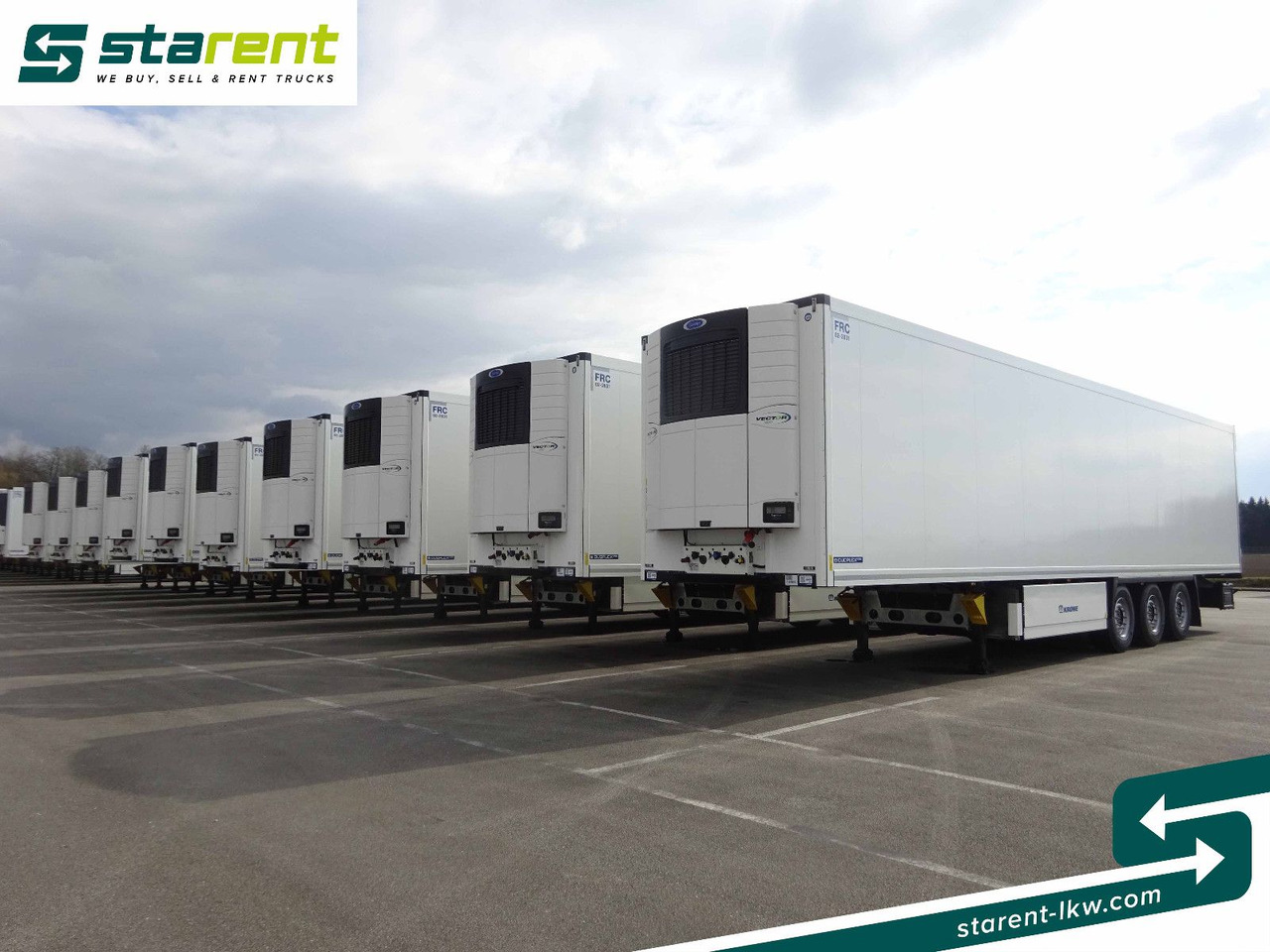 Krone Tiefkühler Carrier Vector 1550, Liftachse - Επικαθήμενο κόφα: φωτογραφία 1 Krone Tiefkühler Carrier Vector 1550, Liftachse - Επικαθήμενο κόφα: φωτογραφία 1