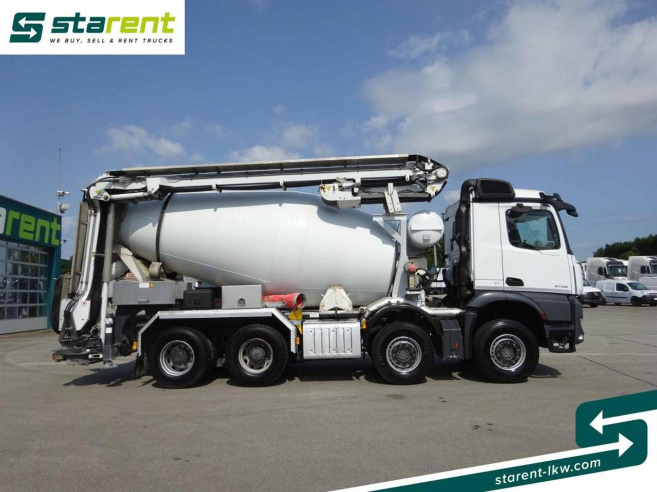 Mercedes Benz Arocs 3748 8x4 Liebherr Betonmischer + Förderband - Μπετονιέρα φορτηγό: φωτογραφία 4 Mercedes Benz Arocs 3748 8x4 Liebherr Betonmischer + Förderband - Μπετονιέρα φορτηγό: φωτογραφία 4