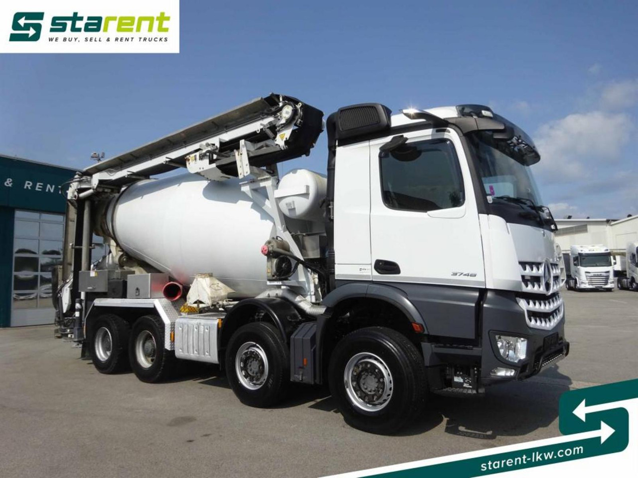 Mercedes Benz Arocs 3748 8x4 Liebherr Betonmischer + Förderband - Μπετονιέρα φορτηγό: φωτογραφία 3 Mercedes Benz Arocs 3748 8x4 Liebherr Betonmischer + Förderband - Μπετονιέρα φορτηγό: φωτογραφία 3