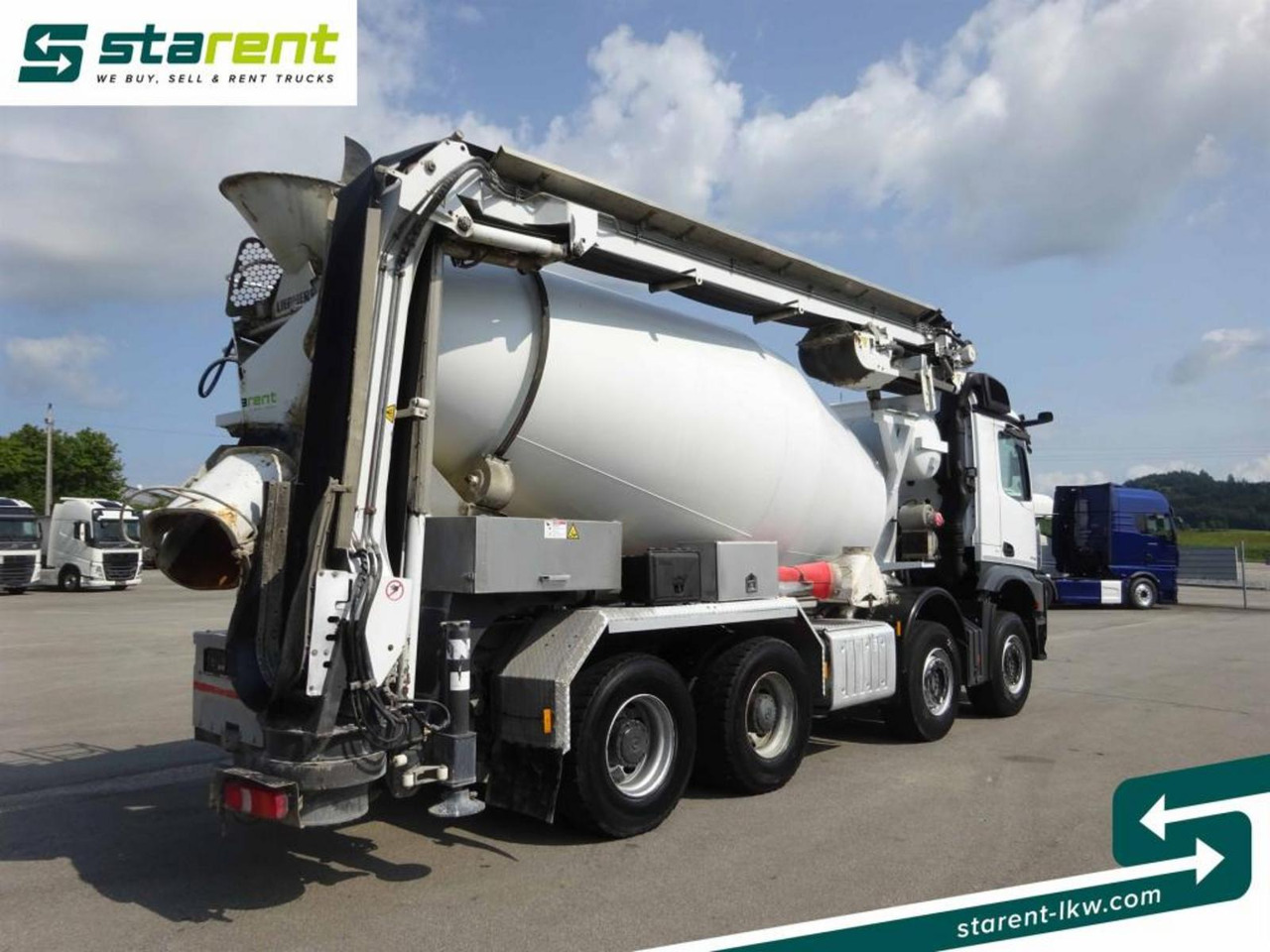 Mercedes Benz Arocs 3748 8x4 Liebherr Betonmischer + Förderband - Μπετονιέρα φορτηγό: φωτογραφία 5 Mercedes Benz Arocs 3748 8x4 Liebherr Betonmischer + Förderband - Μπετονιέρα φορτηγό: φωτογραφία 5