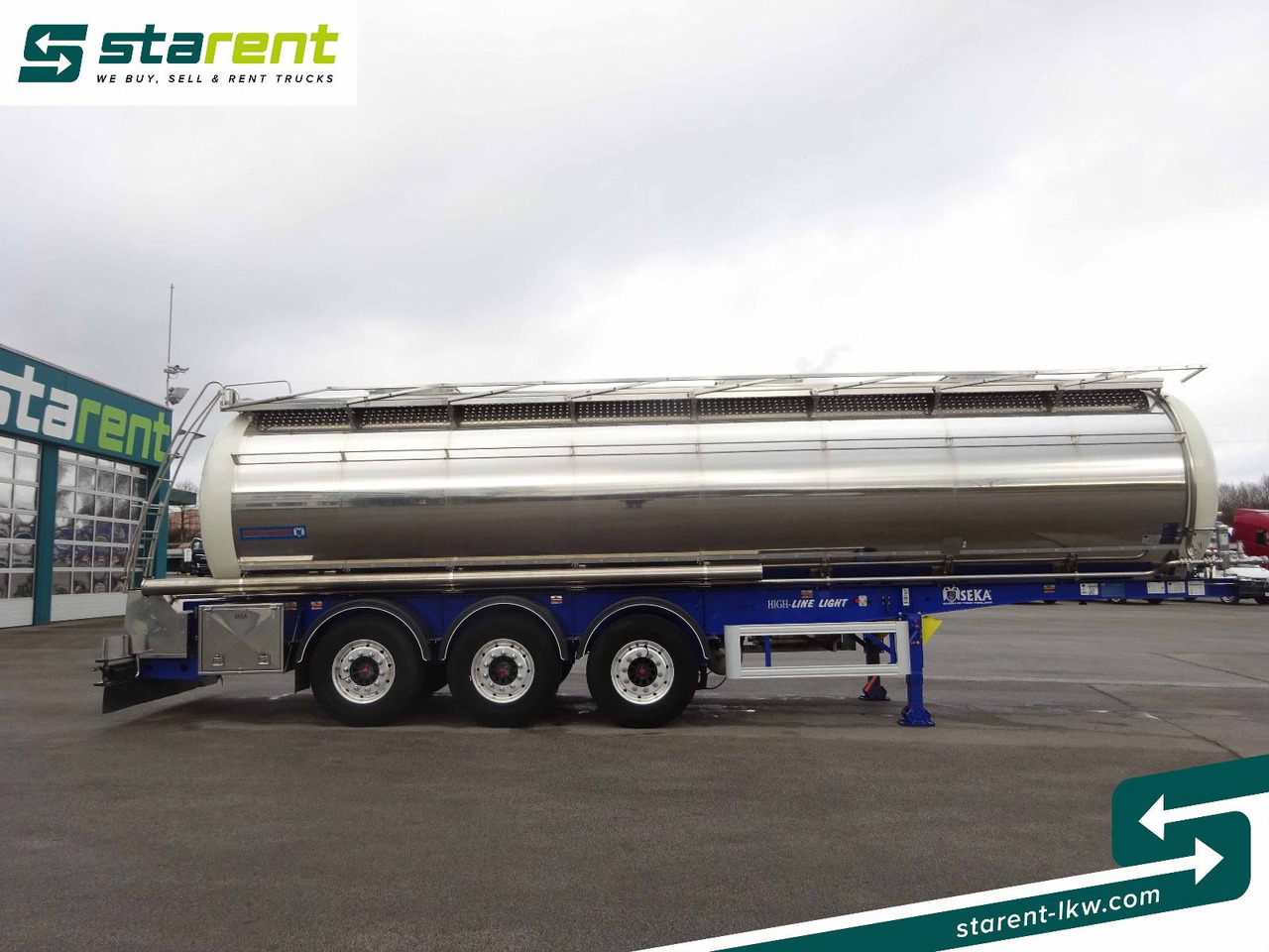 SEKA Lebensmitteltank, 31.000L, Liftachse, Alufelgen - Επικαθήμενο βυτίο: φωτογραφία 4 SEKA Lebensmitteltank, 31.000L, Liftachse, Alufelgen - Επικαθήμενο βυτίο: φωτογραφία 4