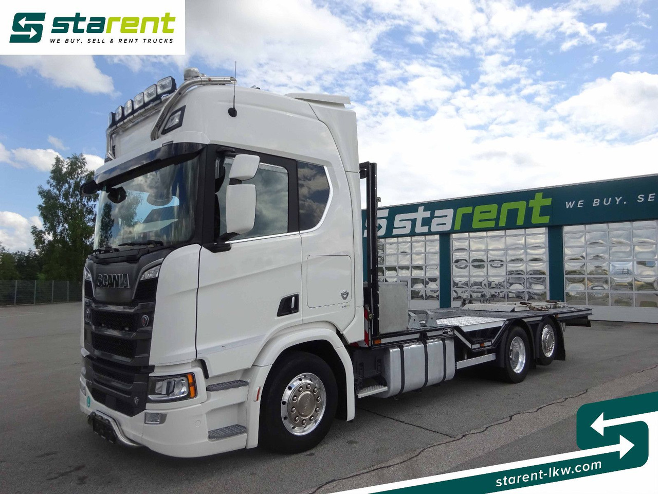 Scania R770 V8 Fahrzeugtransporter, Retarder, Seilwinde - Φορτηγό με ανοιχτή καρότσα: φωτογραφία 1 Scania R770 V8 Fahrzeugtransporter, Retarder, Seilwinde - Φορτηγό με ανοιχτή καρότσα: φωτογραφία 1