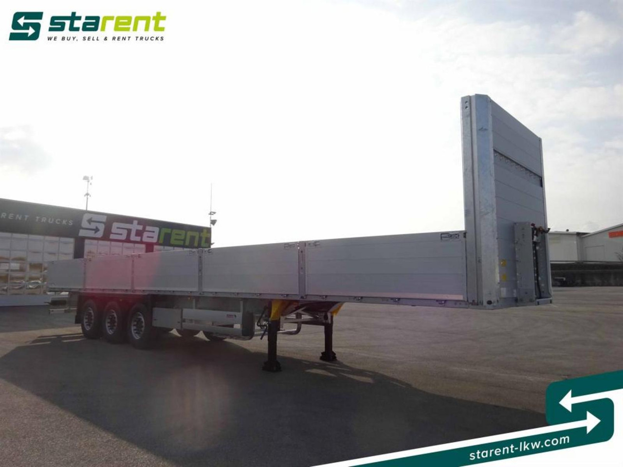 Schmitz Baustofftrailer Liftachse Rungen 80cm Bordwände - Επικαθήμενο πλατφόρμα/ Καρότσα: φωτογραφία 3 Schmitz Baustofftrailer Liftachse Rungen 80cm Bordwände - Επικαθήμενο πλατφόρμα/ Καρότσα: φωτογραφία 3