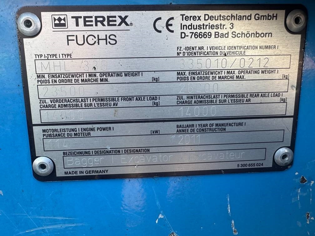 Μηχάνημα Διαχείρισης Υλικών Fuchs MHL 335: φωτογραφία 10 Μηχάνημα Διαχείρισης Υλικών Fuchs MHL 335: φωτογραφία 10