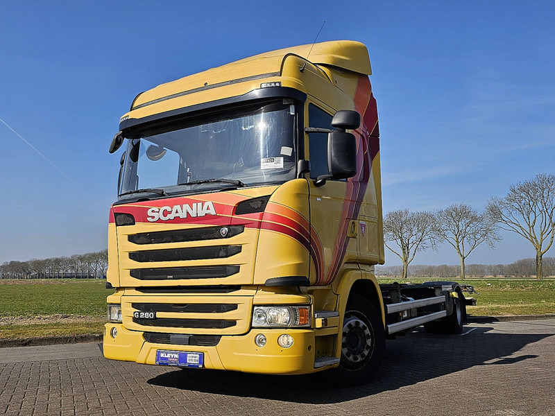 Scania G280 Standklima - Φορτηγό μεταφοράς εμπορευματοκιβωτίων/ Κινητό αμάξωμα: φωτογραφία 1 Scania G280 Standklima - Φορτηγό μεταφοράς εμπορευματοκιβωτίων/ Κινητό αμάξωμα: φωτογραφία 1