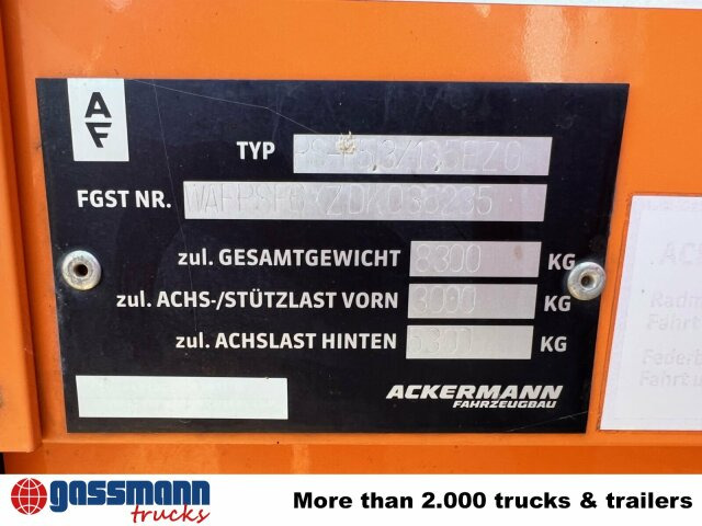 Ackermann PS-F 5.3/13.5 EZG SPS, Edscha-Verdeck, Lenkachse - Επικαθήμενο πλατφόρμα/ Καρότσα: φωτογραφία 5 Ackermann PS-F 5.3/13.5 EZG SPS, Edscha-Verdeck, Lenkachse - Επικαθήμενο πλατφόρμα/ Καρότσα: φωτογραφία 5