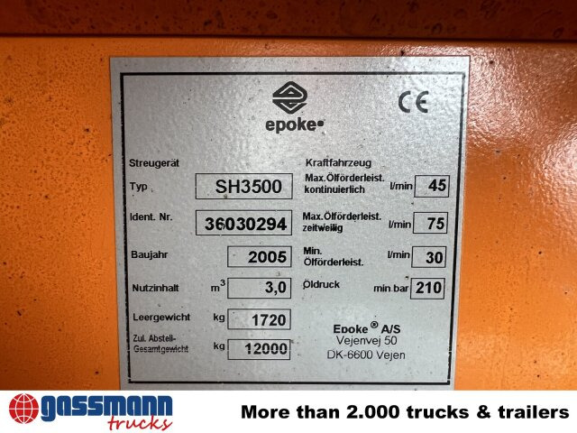 Aufsatzsalzstreuer SH3500 ca. 3m³ - Αλατιέρα: φωτογραφία 2 Aufsatzsalzstreuer SH3500 ca. 3m³ - Αλατιέρα: φωτογραφία 2