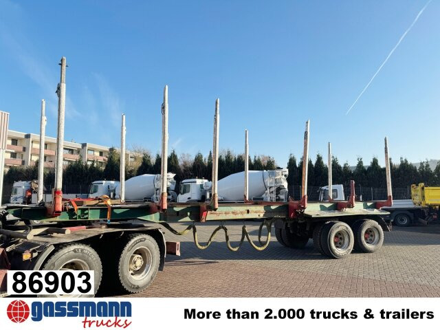 GLOGGER GSV 34, Lenk-/Liftachse, ausziehbar - Ημιρυμουλκούμενο μεταφοράς ξυλείας: φωτογραφία 1 GLOGGER GSV 34, Lenk-/Liftachse, ausziehbar - Ημιρυμουλκούμενο μεταφοράς ξυλείας: φωτογραφία 1