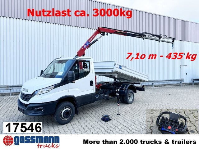 Iveco Daily 70C18H 4x2 mit Kran HMF 340-K3, Funk - Φορτηγό ανατρεπόμενο, Φορτηγό με γερανό: φωτογραφία 1 Iveco Daily 70C18H 4x2 mit Kran HMF 340-K3, Funk - Φορτηγό ανατρεπόμενο, Φορτηγό με γερανό: φωτογραφία 1
