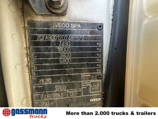 Iveco EuroCargo ML80E18K 4x2 - Φορτηγό ανατρεπόμενο: φωτογραφία 3 Iveco EuroCargo ML80E18K 4x2 - Φορτηγό ανατρεπόμενο: φωτογραφία 3