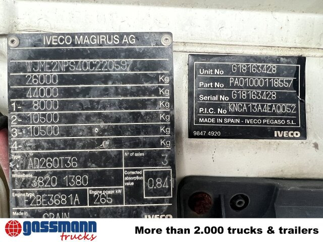 Iveco Trakker AD260T36 6x4 - Φορτηγό σασί: φωτογραφία 2 Iveco Trakker AD260T36 6x4 - Φορτηγό σασί: φωτογραφία 2