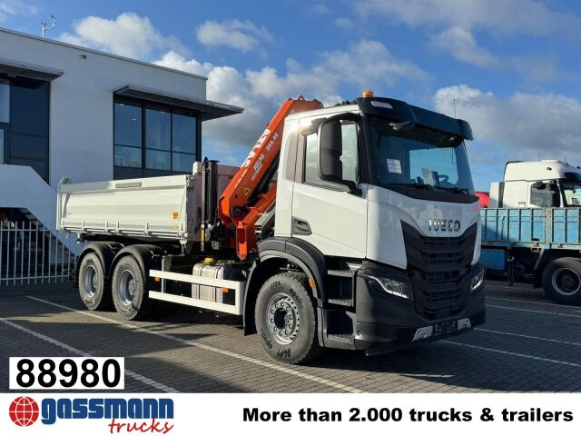 Iveco X-Way AD300X46Z 6x4 mit Kran Atlas AK 206.4E-A2, - Φορτηγό ανατρεπόμενο, Φορτηγό με γερανό: φωτογραφία 1 Iveco X-Way AD300X46Z 6x4 mit Kran Atlas AK 206.4E-A2, - Φορτηγό ανατρεπόμενο, Φορτηγό με γερανό: φωτογραφία 1
