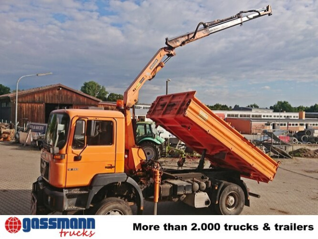 MAN 19.293 4x4 BL mit Kran Meiller MK77RS2 - Φορτηγό ανατρεπόμενο, Φορτηγό με γερανό: φωτογραφία 3 MAN 19.293 4x4 BL mit Kran Meiller MK77RS2 - Φορτηγό ανατρεπόμενο, Φορτηγό με γερανό: φωτογραφία 3