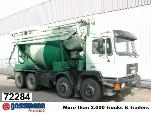 MAN 33.292 8x4 Mischer Stetter 7m³ mit Pumpe - Μπετονιέρα αντλία: φωτογραφία 1 MAN 33.292 8x4 Mischer Stetter 7m³ mit Pumpe - Μπετονιέρα αντλία: φωτογραφία 1