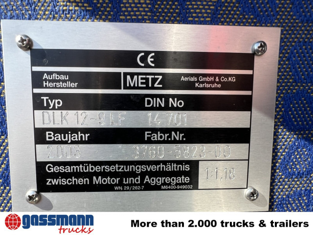 MAN LE 15.255 4x2 LLC Doka, Metz DLA-K 12/9 - Πυροσβεστικό όχημα: φωτογραφία 4 MAN LE 15.255 4x2 LLC Doka, Metz DLA-K 12/9 - Πυροσβεστικό όχημα: φωτογραφία 4