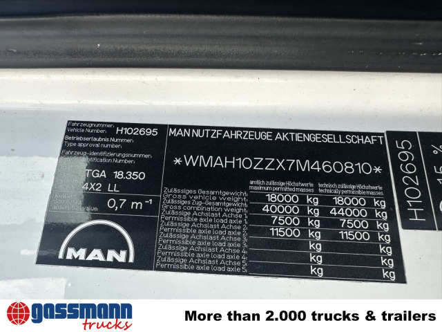 MAN TGA 18.350 4x2 LL, Fahrschulausstattung - Φορτηγό κόφα: φωτογραφία 2 MAN TGA 18.350 4x2 LL, Fahrschulausstattung - Φορτηγό κόφα: φωτογραφία 2