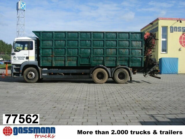 MAN TGA 26.413 BB 6x4 mit Heckkran Jonsered 1020 - Φορτηγό ανατρεπόμενο: φωτογραφία 1 MAN TGA 26.413 BB 6x4 mit Heckkran Jonsered 1020 - Φορτηγό ανατρεπόμενο: φωτογραφία 1