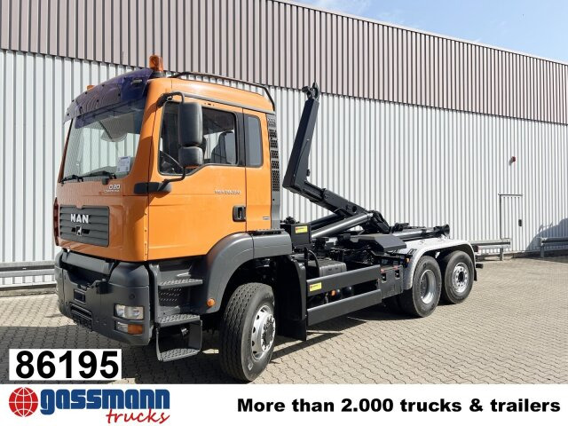 MAN TGA 28.350 6X4-4 BL, Lift-/Lenkachse, Meiller - Φορτηγό φόρτωσης γάντζου: φωτογραφία 1 MAN TGA 28.350 6X4-4 BL, Lift-/Lenkachse, Meiller - Φορτηγό φόρτωσης γάντζου: φωτογραφία 1