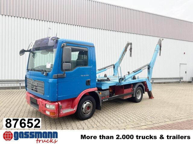 MAN TGL 12.240 4X2 BB, Tele-Absetzer - Φορτηγό καδοφόρος φορτωτής: φωτογραφία 1 MAN TGL 12.240 4X2 BB, Tele-Absetzer - Φορτηγό καδοφόρος φορτωτής: φωτογραφία 1