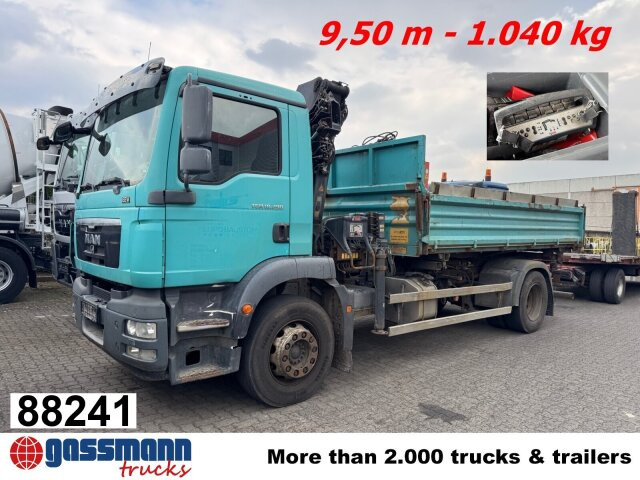 MAN TGM 18.290 4x2 LL, EEV, Kran Hiab XS 111 ES-3 - Φορτηγό ανατρεπόμενο, Φορτηγό με γερανό: φωτογραφία 1 MAN TGM 18.290 4x2 LL, EEV, Kran Hiab XS 111 ES-3 - Φορτηγό ανατρεπόμενο, Φορτηγό με γερανό: φωτογραφία 1
