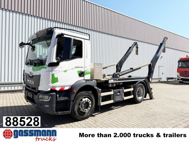 MAN TGM 18.320 4x2 BL, Hiab Tele-Absetzanlage, Funk - Φορτηγό καδοφόρος φορτωτής: φωτογραφία 1 MAN TGM 18.320 4x2 BL, Hiab Tele-Absetzanlage, Funk - Φορτηγό καδοφόρος φορτωτής: φωτογραφία 1