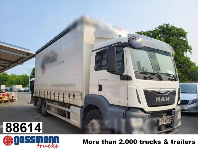 MAN TGS 26.400 6x2-4 LL, Lenk-/Lift, Edscha, - Φορτηγό με ανοιχτή καρότσα, Φορτηγό με γερανό: φωτογραφία 1 MAN TGS 26.400 6x2-4 LL, Lenk-/Lift, Edscha, - Φορτηγό με ανοιχτή καρότσα, Φορτηγό με γερανό: φωτογραφία 1