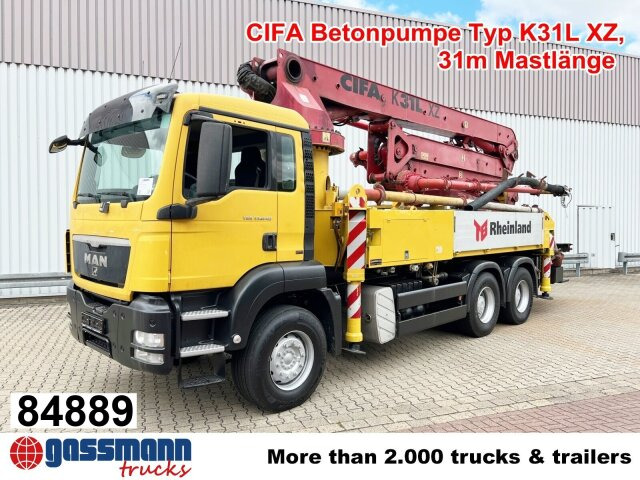 MAN TGS 33.440 6X4 BB, Betonpumpe CIFA K31L XZ, 31m - Αντλία σκυροδέματος: φωτογραφία 1 MAN TGS 33.440 6X4 BB, Betonpumpe CIFA K31L XZ, 31m - Αντλία σκυροδέματος: φωτογραφία 1