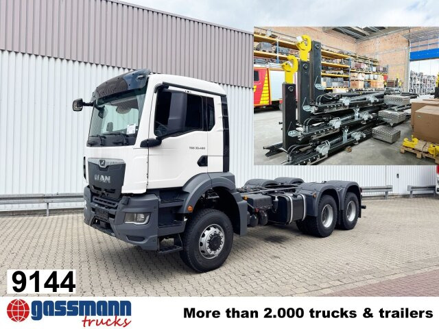 MAN TGS 33.480 6x6 BB CH, Hohe Bauart, Nebenantrieb - Φορτηγό φόρτωσης γάντζου: φωτογραφία 1 MAN TGS 33.480 6x6 BB CH, Hohe Bauart, Nebenantrieb - Φορτηγό φόρτωσης γάντζου: φωτογραφία 1