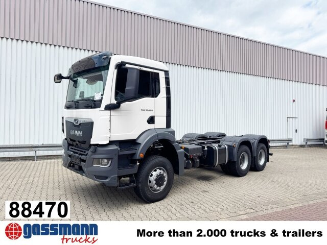 MAN TGS 33.480 6x6 BB CH, Hohe Bauart, Nebenantrieb - Φορτηγό σασί: φωτογραφία 1 MAN TGS 33.480 6x6 BB CH, Hohe Bauart, Nebenantrieb - Φορτηγό σασί: φωτογραφία 1
