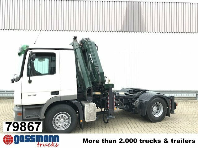 Mercedes-Benz Actros 1836 LS 4x2 mit Kran MKG HLK 330HP - Τράκτορας: φωτογραφία 1 Mercedes-Benz Actros 1836 LS 4x2 mit Kran MKG HLK 330HP - Τράκτορας: φωτογραφία 1