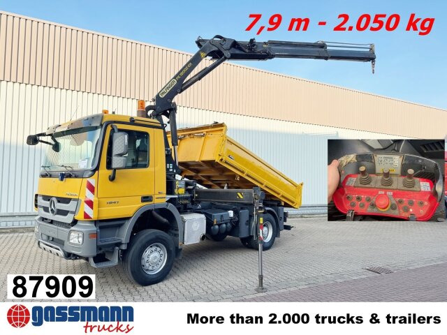 Mercedes-Benz Actros 1841 AK 4x4, EEV, Kran Palfinger - Φορτηγό ανατρεπόμενο, Φορτηγό με γερανό: φωτογραφία 1 Mercedes-Benz Actros 1841 AK 4x4, EEV, Kran Palfinger - Φορτηγό ανατρεπόμενο, Φορτηγό με γερανό: φωτογραφία 1