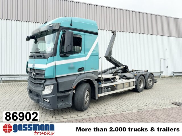 Mercedes-Benz Actros 2545 L 6x2/46, Retarder, Lenk-/Liftachse, - Φορτηγό φόρτωσης γάντζου: φωτογραφία 1 Mercedes-Benz Actros 2545 L 6x2/46, Retarder, Lenk-/Liftachse, - Φορτηγό φόρτωσης γάντζου: φωτογραφία 1