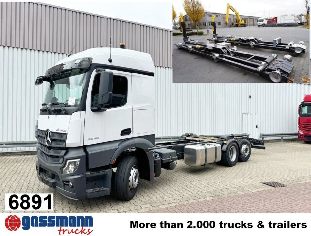 Mercedes-Benz Actros 2545 L 6x2, Lenk-/Liftachse, StreamSpace, - Φορτηγό φόρτωσης γάντζου: φωτογραφία 1 Mercedes-Benz Actros 2545 L 6x2, Lenk-/Liftachse, StreamSpace, - Φορτηγό φόρτωσης γάντζου: φωτογραφία 1