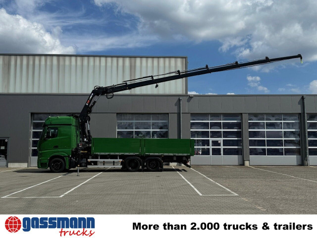 Mercedes-Benz Actros 2548 L 6x2 mit Kran Hiab X-HiDuo 228 - Φορτηγό με ανοιχτή καρότσα, Φορτηγό με γερανό: φωτογραφία 3 Mercedes-Benz Actros 2548 L 6x2 mit Kran Hiab X-HiDuo 228 - Φορτηγό με ανοιχτή καρότσα, Φορτηγό με γερανό: φωτογραφία 3