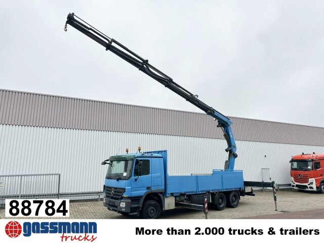 Mercedes-Benz Actros 2741 L 6x4, Twist-Lock ausz. auf 3m, - Φορτηγό με ανοιχτή καρότσα, Φορτηγό με γερανό: φωτογραφία 1 Mercedes-Benz Actros 2741 L 6x4, Twist-Lock ausz. auf 3m, - Φορτηγό με ανοιχτή καρότσα, Φορτηγό με γερανό: φωτογραφία 1