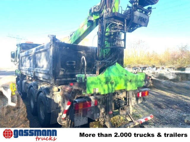 Mercedes-Benz Actros 3341 K 6x4, Bormatik links, Heckkran Penz - Φορτηγό ανατρεπόμενο, Φορτηγό με γερανό: φωτογραφία 3 Mercedes-Benz Actros 3341 K 6x4, Bormatik links, Heckkran Penz - Φορτηγό ανατρεπόμενο, Φορτηγό με γερανό: φωτογραφία 3