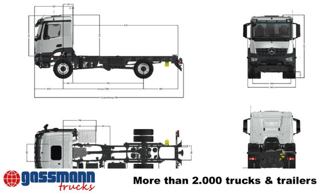Mercedes-Benz Arocs 1830/40 A 4x4, mehrfach vorhanden! - Φορτηγό σασί: φωτογραφία 4 Mercedes-Benz Arocs 1830/40 A 4x4, mehrfach vorhanden! - Φορτηγό σασί: φωτογραφία 4