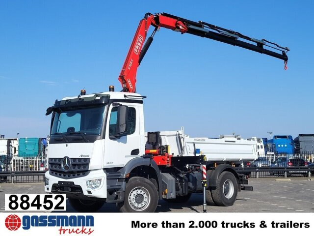 Mercedes-Benz Arocs 1835 K 4x2, MultimediaCockpit, Navi, Kran - Φορτηγό ανατρεπόμενο, Φορτηγό με γερανό: φωτογραφία 1 Mercedes-Benz Arocs 1835 K 4x2, MultimediaCockpit, Navi, Kran - Φορτηγό ανατρεπόμενο, Φορτηγό με γερανό: φωτογραφία 1