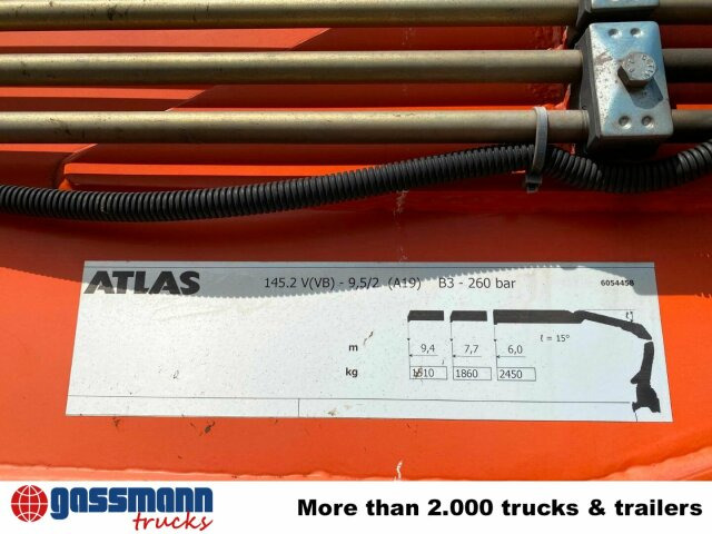 Mercedes-Benz Arocs 2545 L/6x2/4, Atlas Kran, 145.2-A19 VB, - Φορτηγό με ανοιχτή καρότσα, Φορτηγό με γερανό: φωτογραφία 3 Mercedes-Benz Arocs 2545 L/6x2/4, Atlas Kran, 145.2-A19 VB, - Φορτηγό με ανοιχτή καρότσα, Φορτηγό με γερανό: φωτογραφία 3