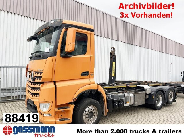 Mercedes-Benz Arocs 2552 L 6x2, Lenk-/Liftachse - Φορτηγό φόρτωσης γάντζου: φωτογραφία 1 Mercedes-Benz Arocs 2552 L 6x2, Lenk-/Liftachse - Φορτηγό φόρτωσης γάντζου: φωτογραφία 1
