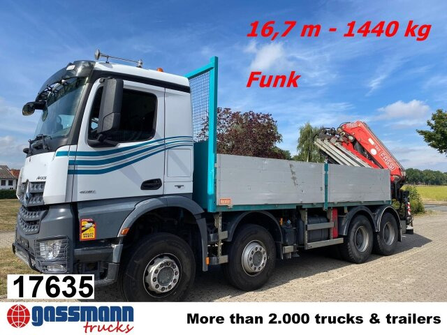 Mercedes-Benz Arocs 4151 K 8x4, Fassi Heckkran F 365 RA. 2.26 - Φορτηγό με ανοιχτή καρότσα, Φορτηγό με γερανό: φωτογραφία 1 Mercedes-Benz Arocs 4151 K 8x4, Fassi Heckkran F 365 RA. 2.26 - Φορτηγό με ανοιχτή καρότσα, Φορτηγό με γερανό: φωτογραφία 1
