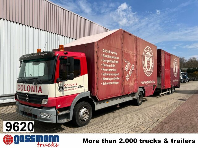 Mercedes-Benz Atego 1223 L 4x2, Kompl. Zug, Lift- & - Φορτηγό μουσαμάς: φωτογραφία 1 Mercedes-Benz Atego 1223 L 4x2, Kompl. Zug, Lift- & - Φορτηγό μουσαμάς: φωτογραφία 1