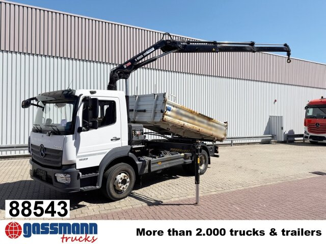 Mercedes-Benz Atego 1623 4x2 mit Kran Hiab X-HiDuo 108B-2, - Φορτηγό ανατρεπόμενο, Φορτηγό με γερανό: φωτογραφία 1 Mercedes-Benz Atego 1623 4x2 mit Kran Hiab X-HiDuo 108B-2, - Φορτηγό ανατρεπόμενο, Φορτηγό με γερανό: φωτογραφία 1