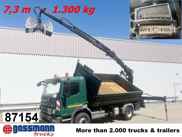 Mercedes-Benz Atego 1624/27 4x2, Heckkran Hiab 099 BS-2 HiDuo, - Φορτηγό ανατρεπόμενο, Φορτηγό με γερανό: φωτογραφία 1 Mercedes-Benz Atego 1624/27 4x2, Heckkran Hiab 099 BS-2 HiDuo, - Φορτηγό ανατρεπόμενο, Φορτηγό με γερανό: φωτογραφία 1